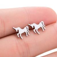 Stainless Steel Pendants, Unicorn, plated, fashion jewelry & for woman 