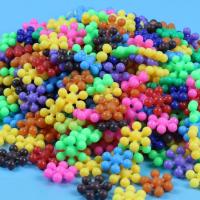 Кирпичные игрушки, Полипропилен(PP), Цветок сливы., DIY & 3D-эффект, разноцветный, 32mm, Приблизительно 185ПК/сумка, продается сумка