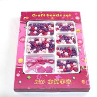 Children DIY String Beads Set, Wood, cord & beads Approx 