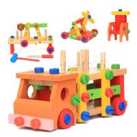 Brick Toys, Wood, Paper box package & DIY, mixed colors 