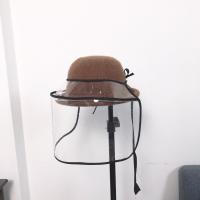 Droplets & Dustproof Face Shield Hat, TPU, windproof, black 