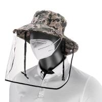 Tröpfchen & staubdichte Gesichtsschild Hut, Baumwollgewebe, Tröpfchen-sicher & Sonnenschutz, keine, 200x10mm, verkauft von PC