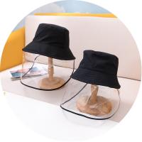 Droplets & Dustproof Face Shield Hat, Cotton, droplets-proof & Unisex black 