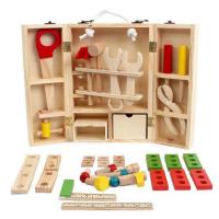 Wood Multifunction Detachable Toys, with Brass, DIY, mixed colors 