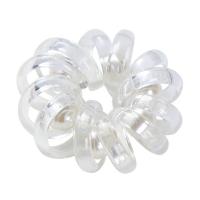 Phone Wire Hair Elastic, PE Plastic, for woman 60mm 