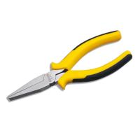 High Carbon Steel Flat Nose Plier, with Rubber, durable, yellow 