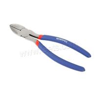 High Carbon Steel Side Cutter, with Plastic, durable, blue, 195mm 