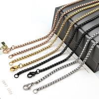 Titanstahl Kette Halskette, plattiert, unterschiedliche Länge der Wahl & Kugelkette, keine, 3mm, verkauft von Strang