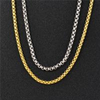 Titanium Steel Chain Necklace, plated & ball chain 2.5mm 