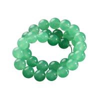 Perle en aventurine verte, Rond, DIY & normes différentes pour le choix, vert Environ 1mm, Vendu par brin