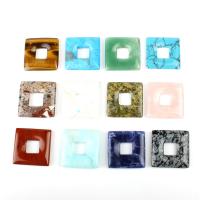 Mixed Agate Pendants,  Square 27*5mm 