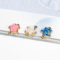 Resin Jewelry Connector, with zinc alloy setting, Star, gold color plated, DIY & epoxy gel 