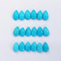 Natural Turquoise Cabochon, Teardrop, polished, DIY 