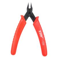 High Carbon Steel Side Cutter, with PVC Plastic, durable, reddish orange, 127mm 