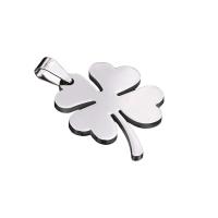 Stainless Steel Clover Pendant, fashion jewelry & for woman 