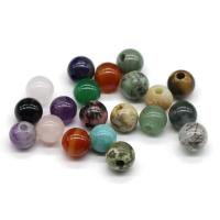 Смешанные бусы с драгоценными камнями, Полудрагоценный камень, Круглая, полированный, DIY & различные материалы для выбора, Много цветов для выбора, 10mm, отверстие:Приблизительно 3mm, продается PC