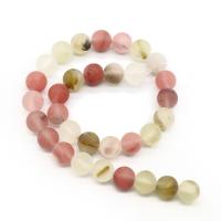 Wassermelone Perle, rund, poliert, DIY & verschiedene Größen vorhanden & satiniert, Länge:ca. 15.7 ZollInch, verkauft von Strang