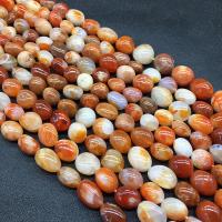 Natürliche Botswana Achat Perlen, oval, poliert, DIY & verschiedene Größen vorhanden, keine, verkauft von Strang
