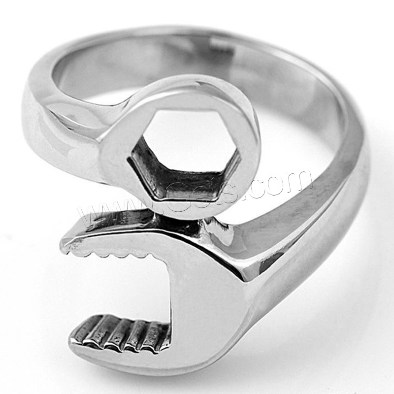 ユニセックス指輪, チタン鋼, スパナ, 異なるサイズの選択 & 男性用, オリジナルカラー, 売り手 パソコン