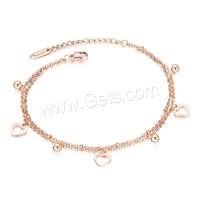 Stainless Steel Anklets Jewelry, fashion jewelry & for woman Approx 9.44 Inch 