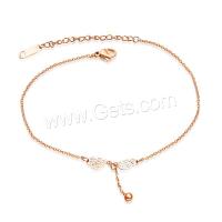 Stainless Steel Anklets Jewelry, fashion jewelry & for woman Approx 10.23 Inch 