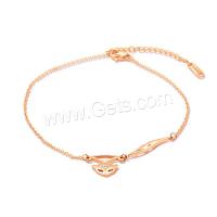 Stainless Steel Anklets Jewelry, Fox, fashion jewelry & for woman Approx 9.84 Inch 