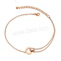 Stainless Steel Anklets Jewelry, fashion jewelry & for woman Approx 10.62 Inch 