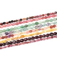 Смешанные бусы с драгоценными камнями, Полудрагоценный камень, Нерегулярные, различные материалы для выбора, Много цветов для выбора, 6~8mm, Приблизительно 0.4м/Strand, продается Strand