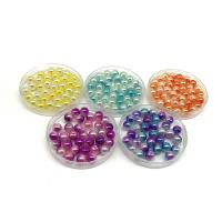 ABS Plastic Beads, Round, gradient color & imitation pearl 8mm 