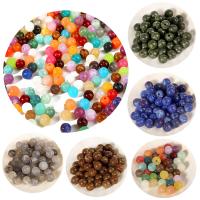 Perles acryliques lustres, Acrylique, Rond, DIY, plus de couleurs à choisir, 8mm Environ 1.8mm Vendu par sac