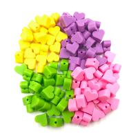 Silicone Jewelry Beads, FDA Silicone, Heart, DIY & for children 15mm 