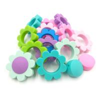 Silicone bijoux perles, FDA Silicone, fleur, DIY & pour les enfants, plus de couleurs à choisir Vendu par PC