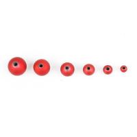 ABS Plastic Beads, Round, painted, DIY & frosted, red Approx 1mm 