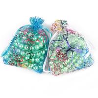 органза Сумка для шнурков, разный размер для выбора & бронзирование, Много цветов для выбора, 100ПК/сумка, продается сумка
