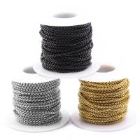 Chaîne collier de mode en acier inoxydable, boule, normes différentes pour le choix, plus de couleurs à choisir Vendu par bobine