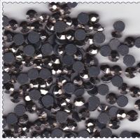 Perles strass résine, noire, protéger l'environnement, sans nickel, plomb et cadmium, ss34  7mm, Vendu par sac