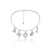 Fashion Iron Necklace, fashion jewelry & micro pave cubic zirconia & for woman 