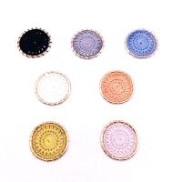 Zinc Alloy Jewelry Pendants, with Cotton Thread, Dream Catcher, gold color plated, DIY 30mm 