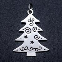 Stainless Steel Pendants, Christmas Tree, plated, DIY 
