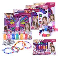 Kinder-DIY Saiten-Perlen-Set, Kunststoff, verschiedene Stile für Wahl, keine, verkauft von Box