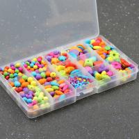 Kinder-DIY Saiten-Perlen-Set, Acryl, 17.5x10x2.7mm, verkauft von Box