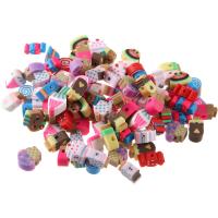 Polymer Clay Jewelry Beads, DIY, mixed colors, 7-10mmx5mm 