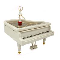Plastic Musical Box, with music, white 