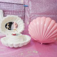 Music Box, Plastic, Shell, with music & rotatable & with mirror 