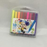 Plastic Water Color Brush, portable & for children, mixed colors, 75mm 
