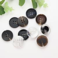 4 Hole Resin Button, Round 15mm 