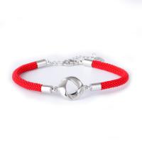 Alliage Bracelet de couples, avec 1.1in chaînes de rallonge, Placage, bijoux de mode & styles différents pour le choix, Vendu par brin