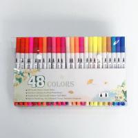 пластик Акварель Pen, Двойной совет & разные стили для выбора, разноцветный, 161mm, продается Box