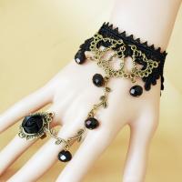 Braut Armband- Ring, Spitze, Modeschmuck & für Frau, 135x70mm, verkauft von PC