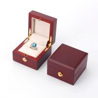 Wood Jewelry Set Box, with Velveteen, printing  reddish-brown 
